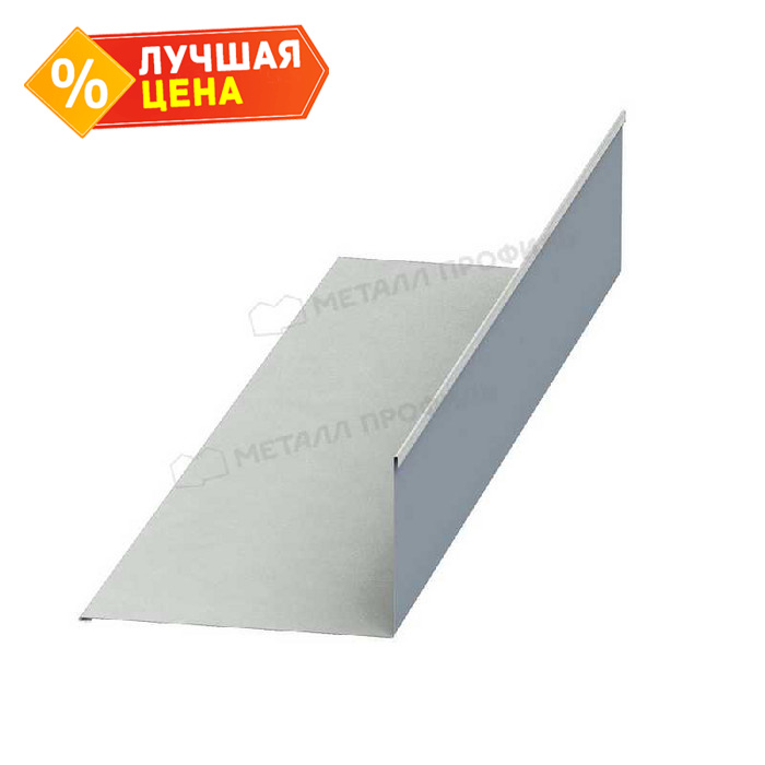 Планка примыкания нижняя 250х122х2000 (ECOSTEEL_MA-01-МореныйДуб-0.5)