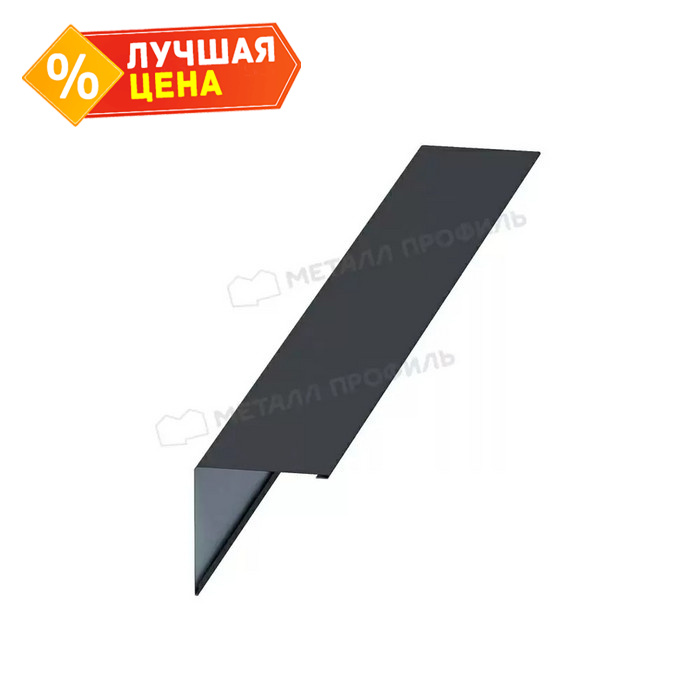 Планка конька плоского простая 145х145х2000 (ПЭ-01-3020-0.45)