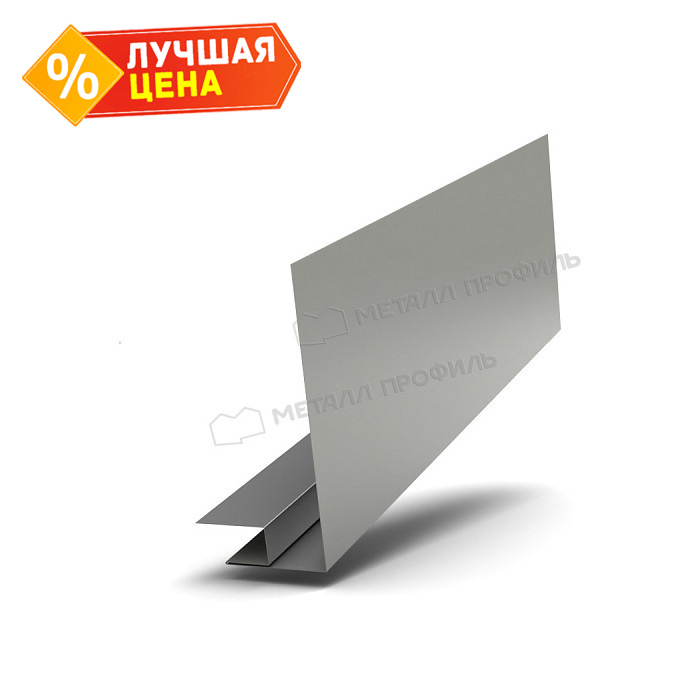 Планка карнизного свеса сложная 185х50х2000 (ECOSTEEL_MA-01-Беленый Дуб-0.5)