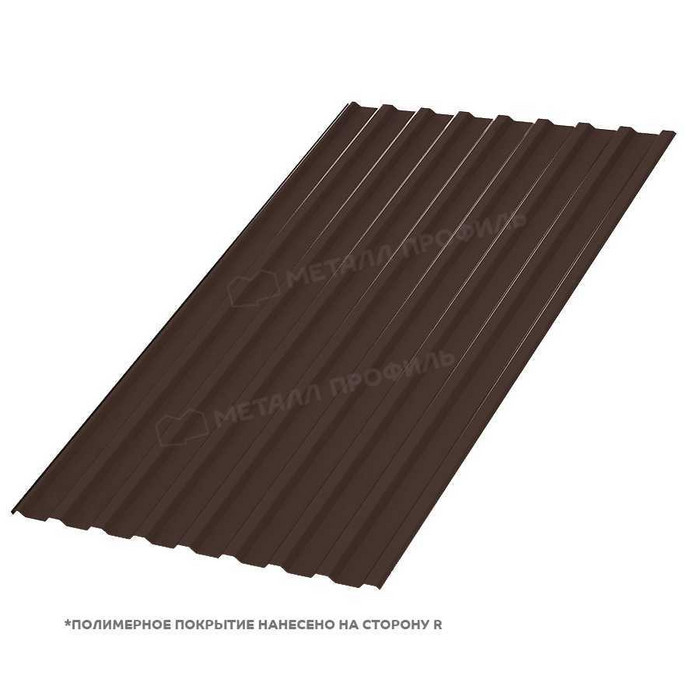 Профлист Металл Профиль МП-20 0.35 и менее Полиэстер RAL 8017 Коричневый шоколад | B