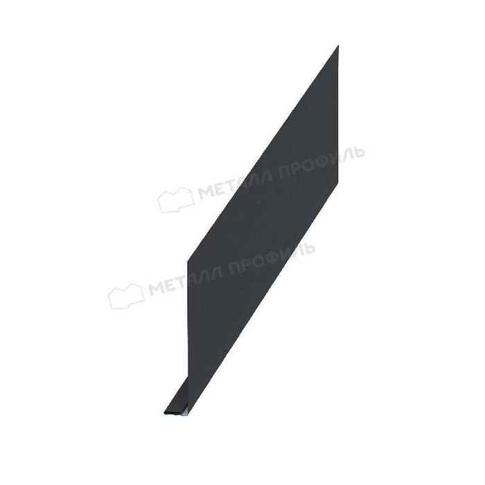 Планка карнизного свеса 250х50х2000 (ECOSTEEL_MA-01-МореныйДуб-0.5)