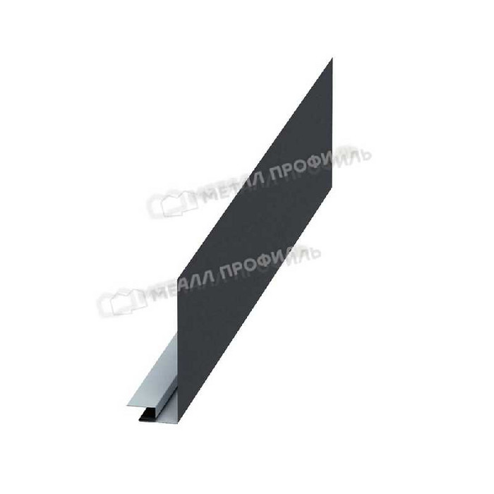 Планка карнизного свеса сложная 250х50х3000 (ECOSTEEL_MA-01-МореныйДуб-0.5)